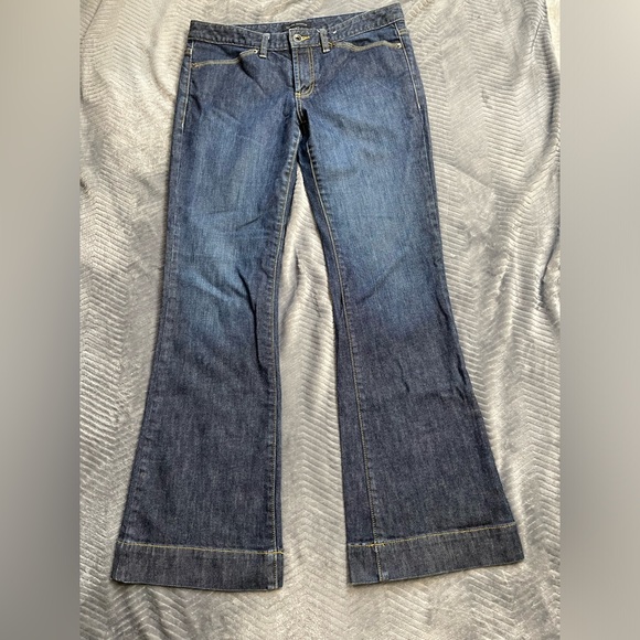 Banana Republic Denim - Banana Republic Dark Wash Trouser Jeans 8 Stretch
